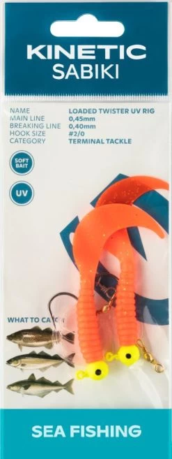 Kinetic Sabiki Loaded Twister UV 2/0 - Vorfach