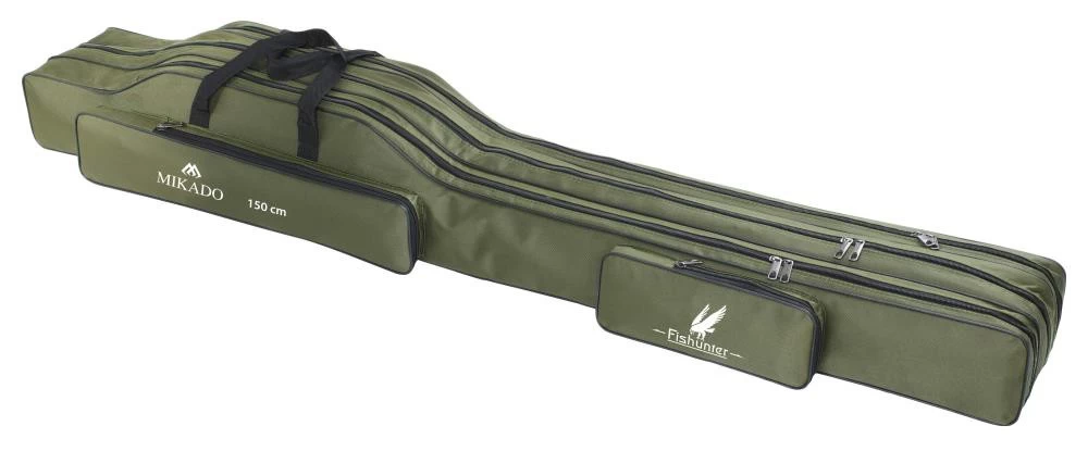 MIKADO Rutenfutteral Grün 3 Fächer