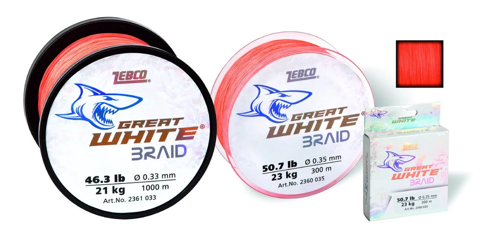 ZEBCO Great White Braid - Geflochtene Schnur - Orange - Image 5