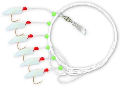 Zebco Heringsvorfach Mit Fischhaut Und 6 Haken Der Größe 7